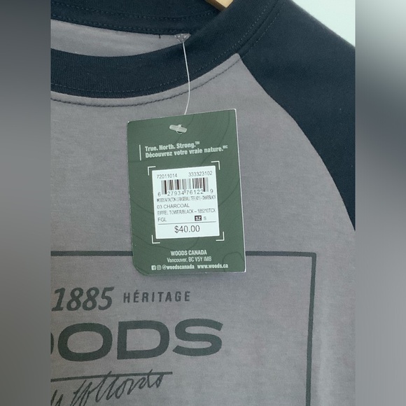 NWT WOODS CANADA Men’s long sleeve shirt Sz S. - Picture 2 of 4